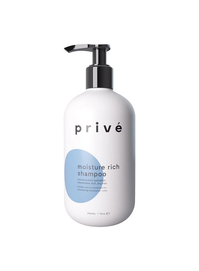 PRIVE Moisture Rich Shampoo Deep Moisturizing For Dry And Lifeless Hair 12 Oz - Image 1