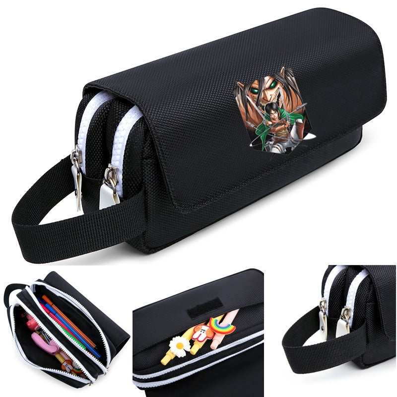Attack Giant Pencil Case Fragrant Allen Lewell Pencil Case Anime Peripheral Almin Sanyi Pencil Case Cross - Image 1