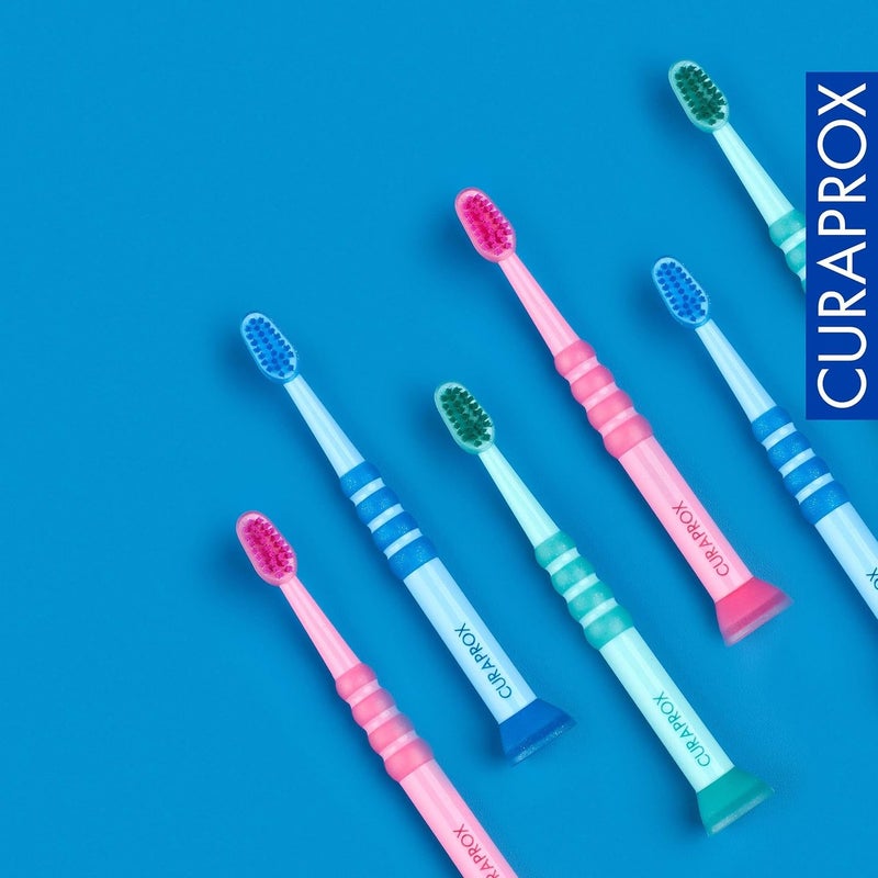 Curaprox Baby Toothbrush for Babies and Toddlers UltraSoft bristles for Gentle Brushing Random Colour Single Pack - Image 5