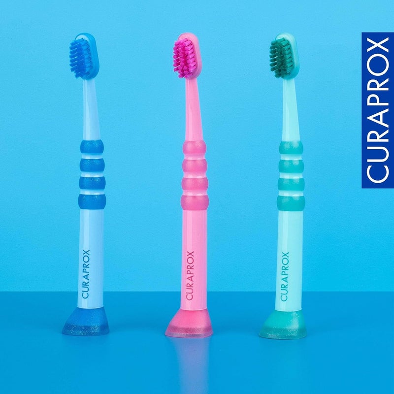 Curaprox Baby Toothbrush for Babies and Toddlers UltraSoft bristles for Gentle Brushing Random Colour Single Pack - Image 4