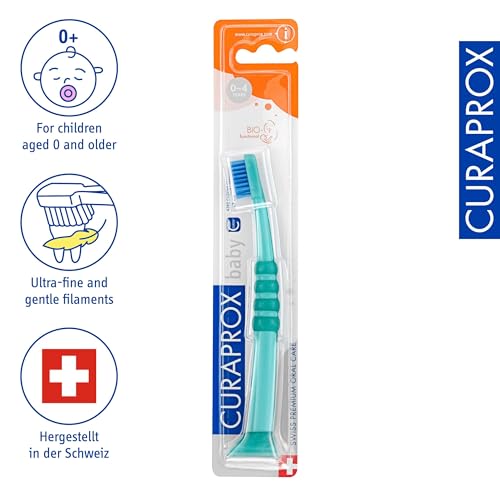 Curaprox Baby Toothbrush for Babies and Toddlers UltraSoft bristles for Gentle Brushing Random Colour Single Pack - Image 3