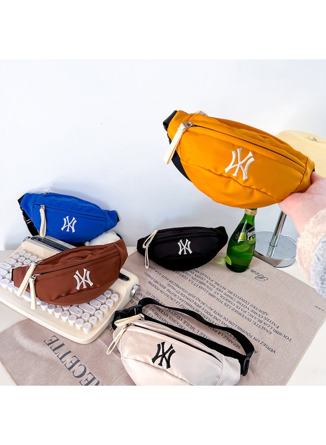 Fashion Children's Crossbody Bag Casual Mini Chest Bag 2024 Boys Handsome Small Satchel Coin Purse Waist Bag-Color:Black  - Image 2