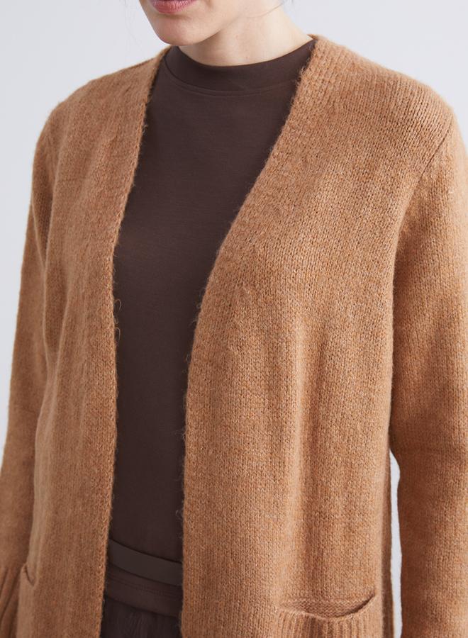 LC WAIKIKI كارديجان نسائي محبوك بياقة شال - Image 4