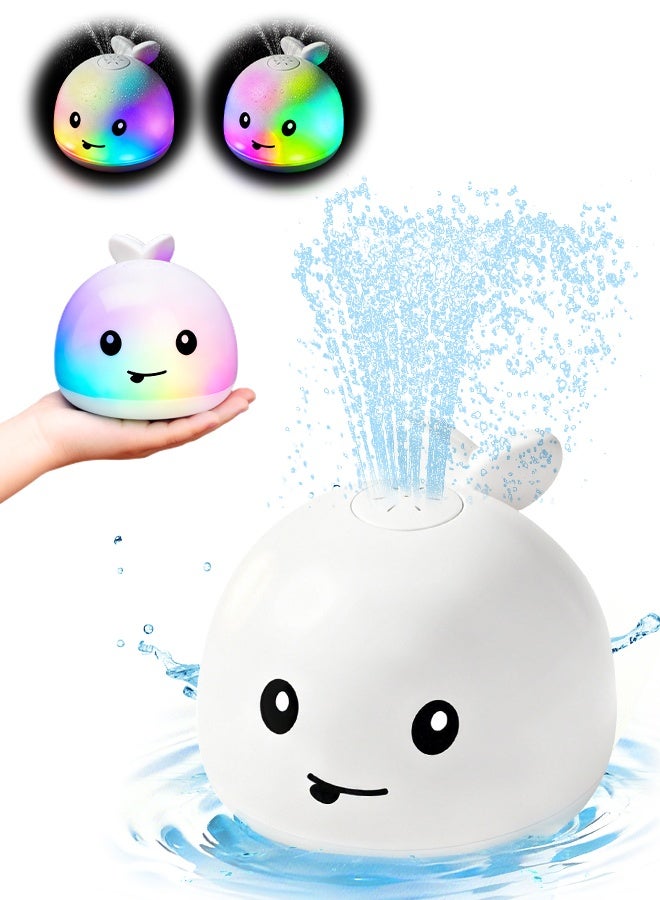 nafas Bath Toys Light Up Bath Toys Whale Bath Toy Sprinkler, Spary Water Whale Bath Toy Suitable for Birthday Shower Gifts for Boys Girlds - Image 1