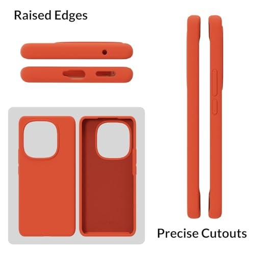 SPRIG Compatible with Vivo T3 Pro Premium SilkTone Back Cover Drop Tested Shock Proof Mobile Case for Men, Women, Boys and Girls with Camera Protection (Orange) - Image 3