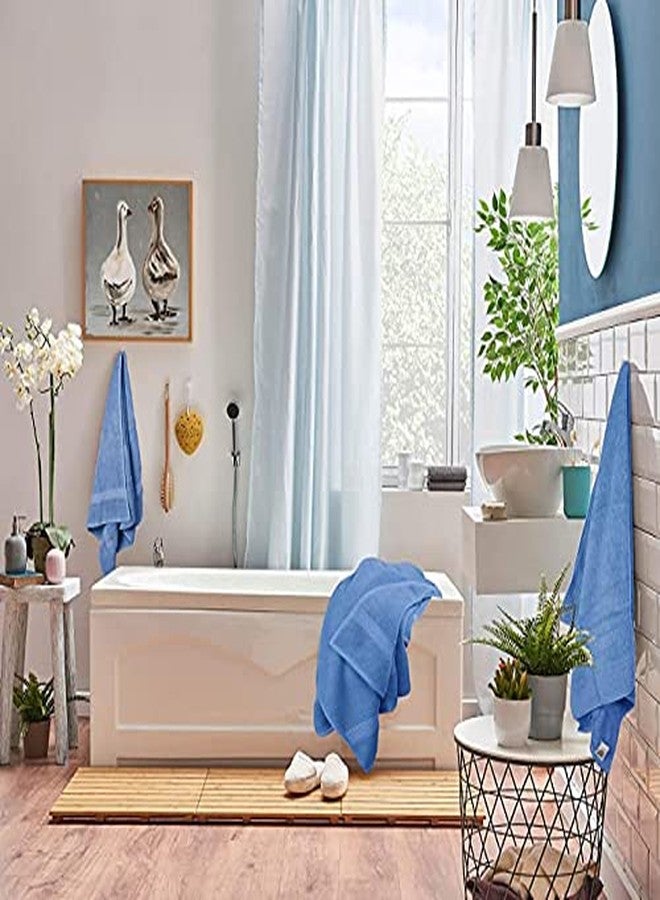 SIMPLI-MAGIC Bath Towels Set, 2 Bath Towels, 2 Hand Towels, and 6 Washcloths (10 Piece Set), Ring Spun Cotton Highly Absorbent Towels for Bathroom, Shower Towel (Blue) - Image 5