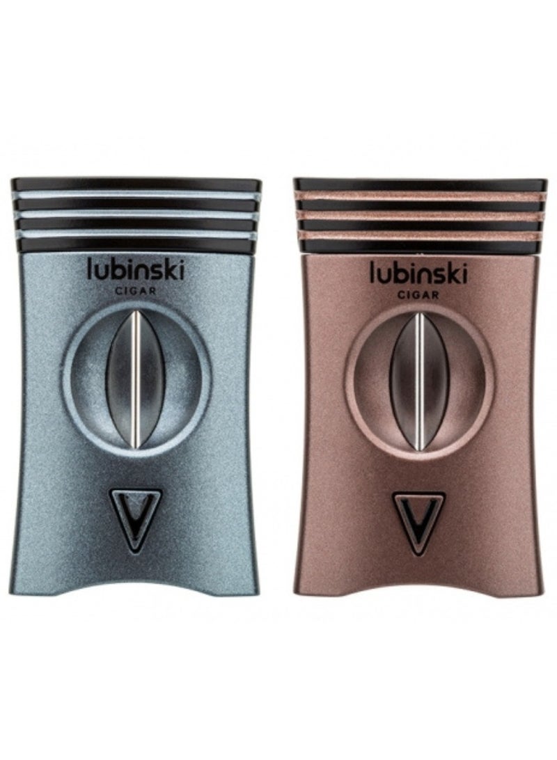 Lubinski Stainless Steel Cutter Zinc Alloy Blade Semi-Automatic Luxury V-Cut Cutter For Home and Office - Image 3