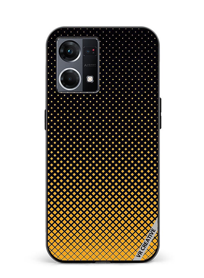 VR CREATIVE Protective Case Cover For Oppo Reno8 4G Halftone Circle Background Design Multicolour - Image 1