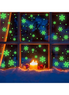 Glow in the dark snowflake stickers