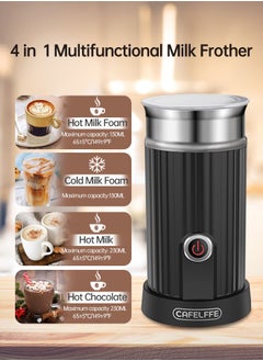 Cafelffe Electric Milk Frother 4 In 1 Coffee And Milk Steamer Hot Cold Milk Frothing For Latte And Cappuccino  - Image 2