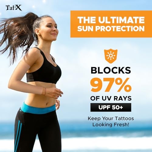 Tat2X Tattoo Cover Up Sleeve - Full Arm Sleeves Cover Tattoos at Work - Keep Tattoos Looking Fresh - Breathable Stay-Dry Fabric - Blocks 97% of UV Rays - Made in USA - Black - Extra Large/2XL - 1 Sleeve - Image 5