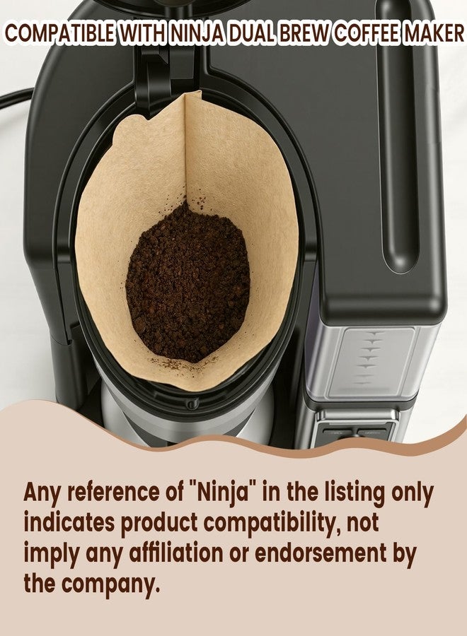 Clinuse Coffee Filters #4 Compatible with Ninja Coffee Maker, 160Pcs Clinuse Disposable Cone Paper Filters, Replacement Filters - Image 2