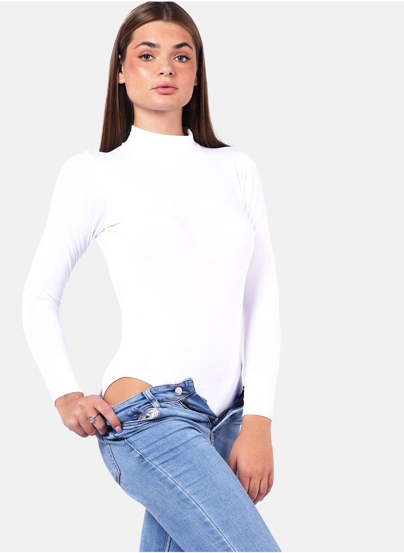 COMODO highneck long sleeve bodysuit egypt cotton 100%  - Image 1