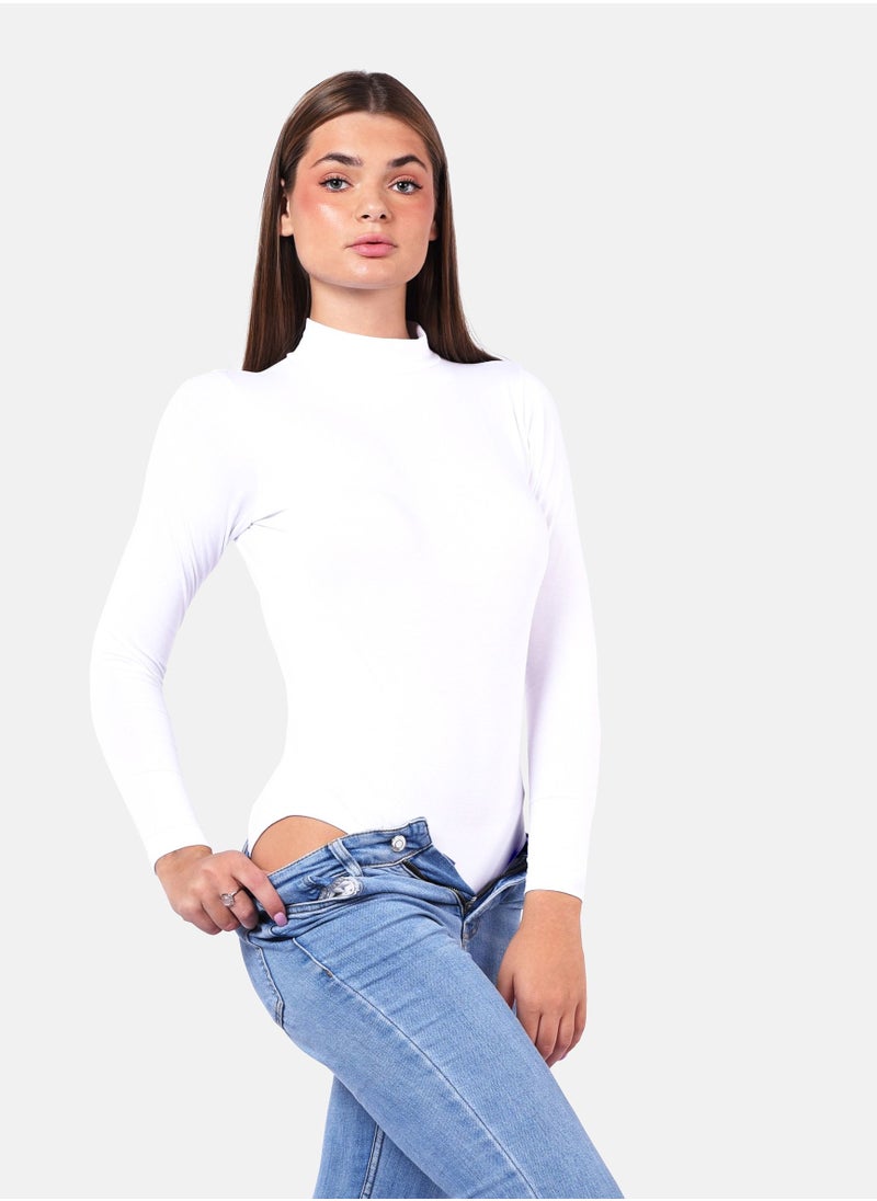 COMODO highneck long sleeve bodysuit egypt cotton 100%  - Image 2