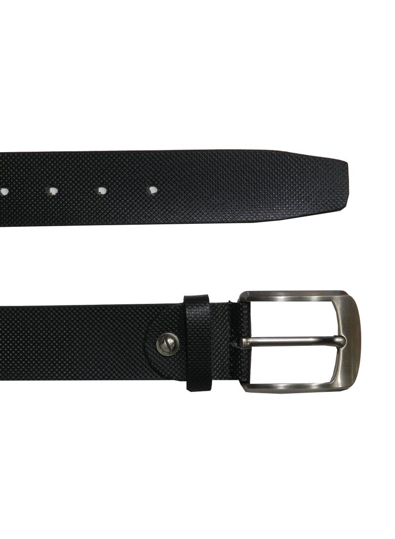 LAVERI LEATHER GENUINE LEATHER 40 MM FORMAL AND CASUAL BLACK BELT FOR MENS - Image 5