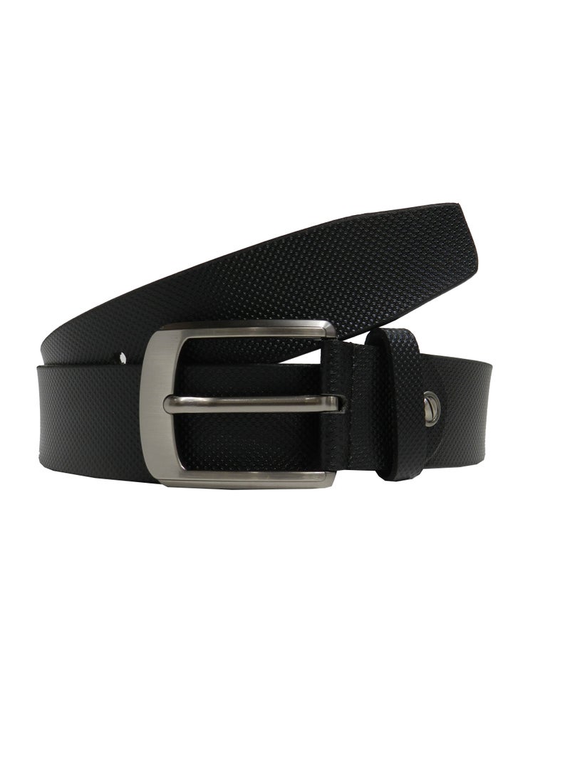 LAVERI LEATHER GENUINE LEATHER 40 MM FORMAL AND CASUAL BLACK BELT FOR MENS - Image 1