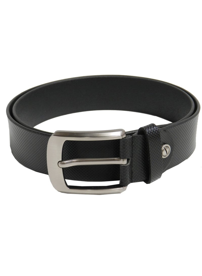 LAVERI LEATHER GENUINE LEATHER 40 MM FORMAL AND CASUAL BLACK BELT FOR MENS - Image 3