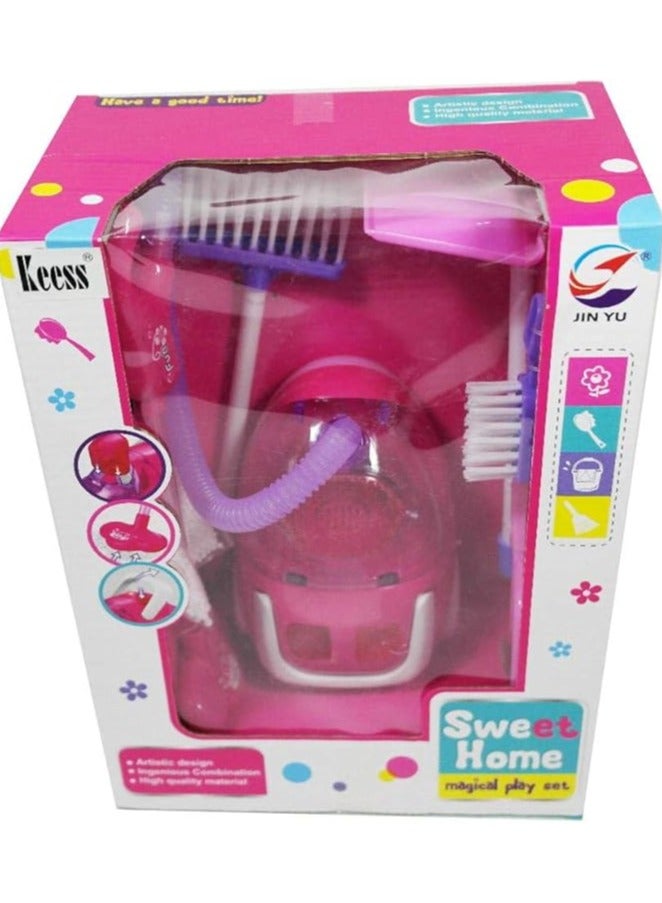 سويت هوم لعبة مكنسة كهربائية للأطفال مع ضوء – مجموعة تنظيف Sweet Home - Image 3