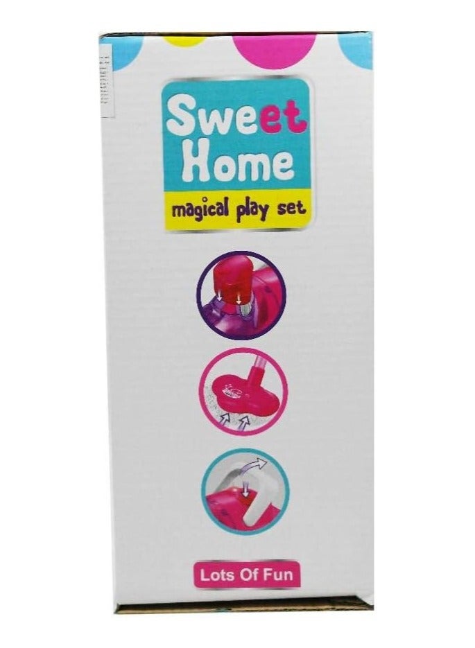 سويت هوم لعبة مكنسة كهربائية للأطفال مع ضوء – مجموعة تنظيف Sweet Home - Image 5