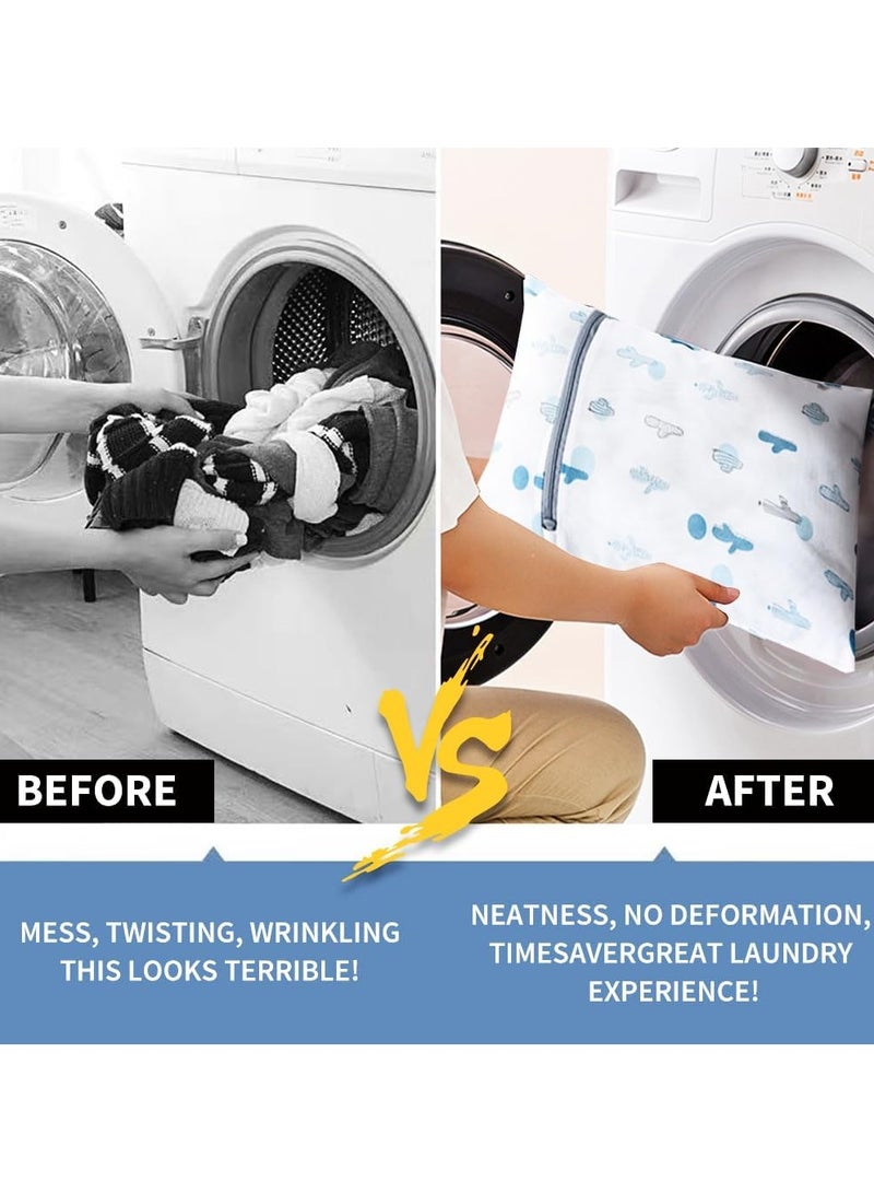 Vivva 5-Piece Mesh Laundry Bags for Delicates – Cactus Design – Washing Machine Protection Bags for Bra, Underwear, Lingerie & Travel Storage  - Image 3