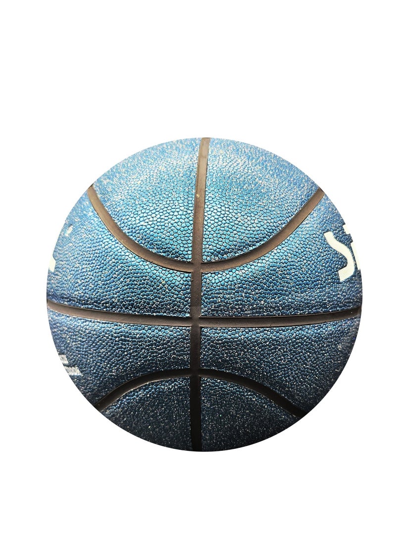 Spall Basketball Size 7 Indoor/Outdoor Official Regulation Size Streetball Rubber Basketball Deep Channel Construction Made For Unisex Men And Women Youth And Adult For Professional Training And Games - Image 2