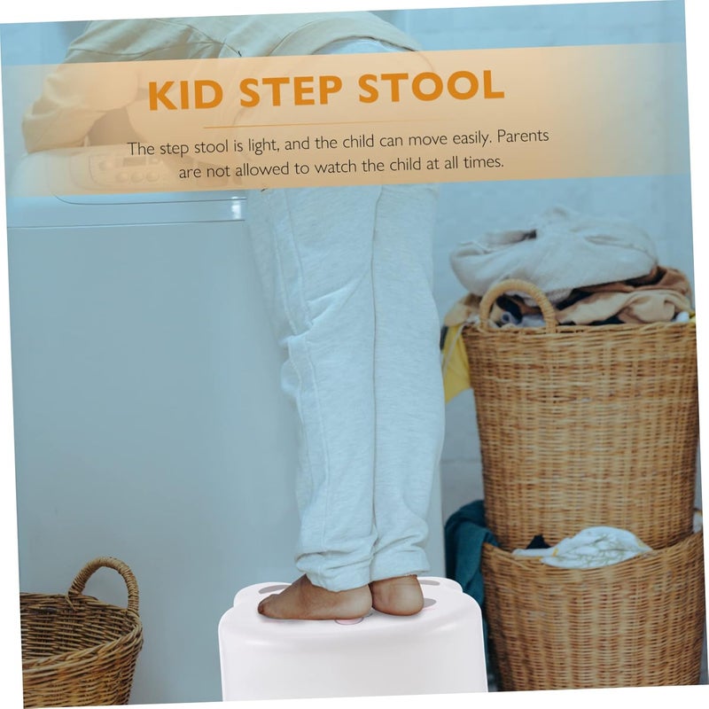 Homoyoyo Skid Bathroom Step Stool Cartoon Design Lightweight Safety Stool for Toilet Potty Training Strong - Image 5