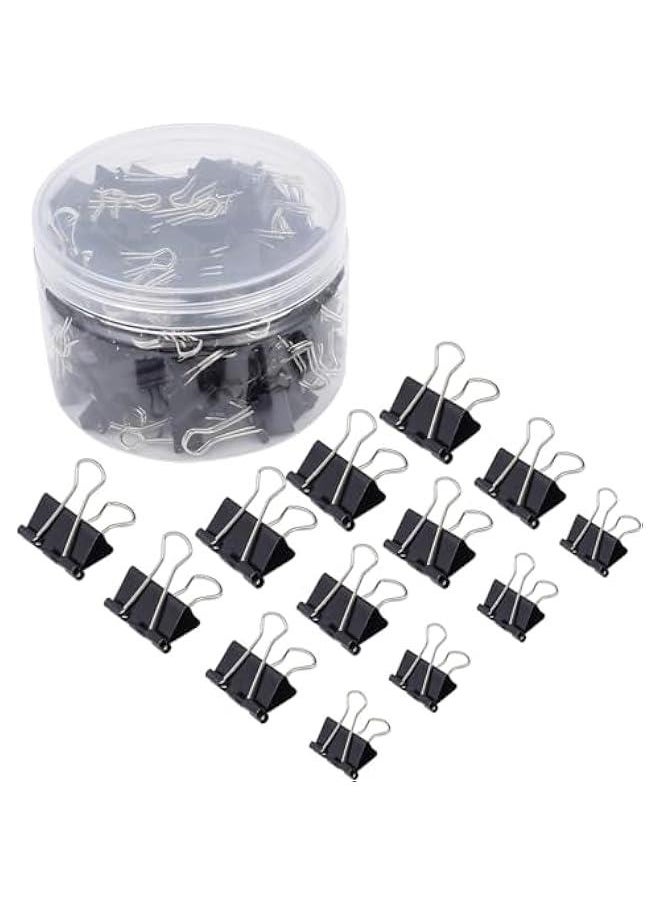 HOOKOR Binder Clips Paper Clamp for Paper,150 Pcs Clips Paper Binder,15 mm 90 Pcs,19 mm 50 Pcs, 25 mm 10 Pcs  - Image 1