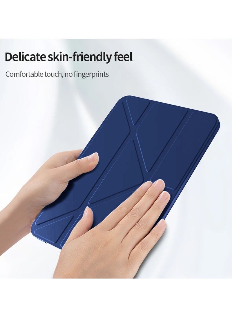 دبليو تيك آيباد برو من أبل 11 بوصة 5G 2025 (M5) غطاء حافظة جلدية ذكية بشاشة Symmetry 360 مع ميزة الاستيقاظ/النوم التلقائي (TCFPSR) - أزرق بحري - Image 5