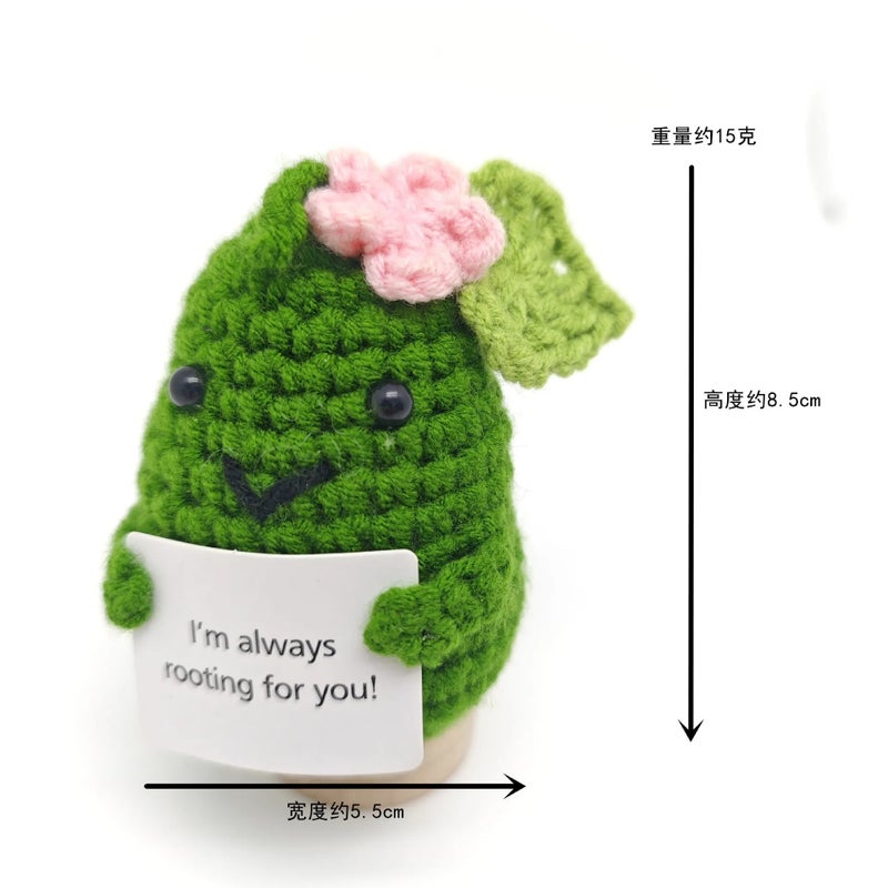 Y&D 100+ Designs Kawaii Stuffed Crochet Dolls Animals Toys Mini Funny Crochet Positive Potatoes with Affirmation Card Small Gifts - Image 1