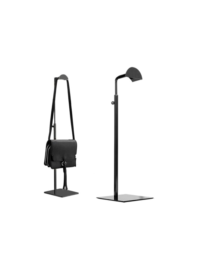 The Bros 2 Pcs Bag Display Stand，Purse Display Stands Stainless Steel Adjustable Height Handbag Display Holder for Home Store Boutique Counter (BLACK) - Image 4