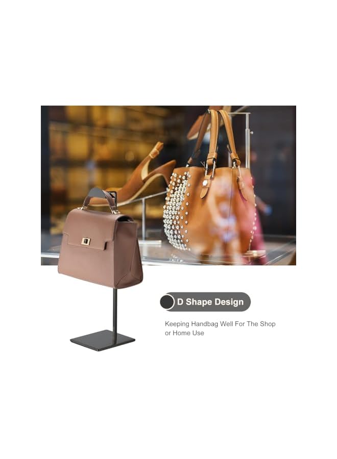 The Bros 2 Pcs Bag Display Stand，Purse Display Stands Stainless Steel Adjustable Height Handbag Display Holder for Home Store Boutique Counter (BLACK) - Image 5