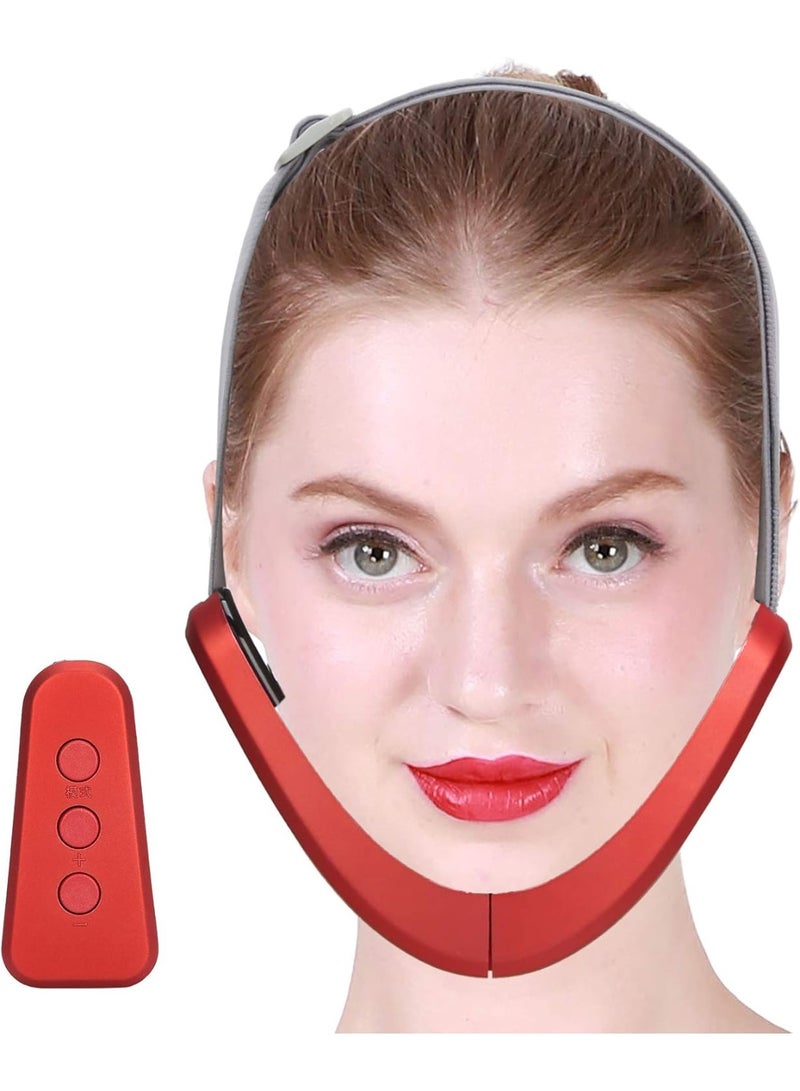 V-shaped microcurrent face lifting device, facial massager, double chin remover - Image 1