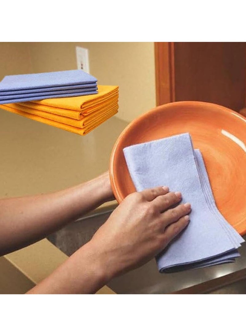 Mmmon 8 PCS Chamois Towel,Multi-Purpose cleaning ShammyDrying Super Absorbent Cloth cleaning ShammyCloth Machine Washable For Car Dryingfor Window,Floors - Image 1