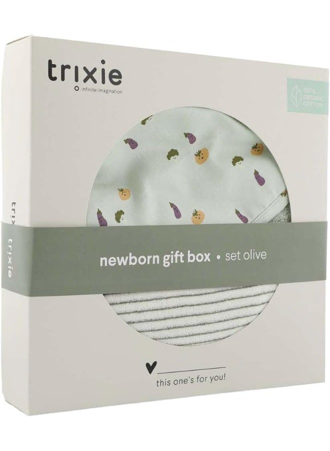 Trixie Friendly Vegetables Design Newborn Gift Box - Large - Image 1