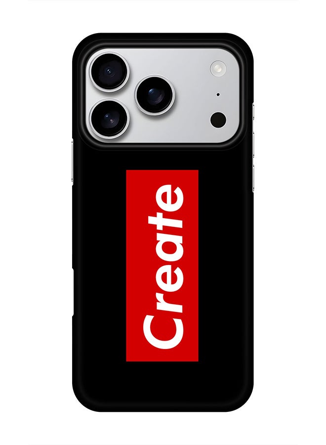 Stylizedd For iPhone 17 Pro,Case, [Compatible with MagSafe] Magnetic cover Slim fit Protection Matte, - Create