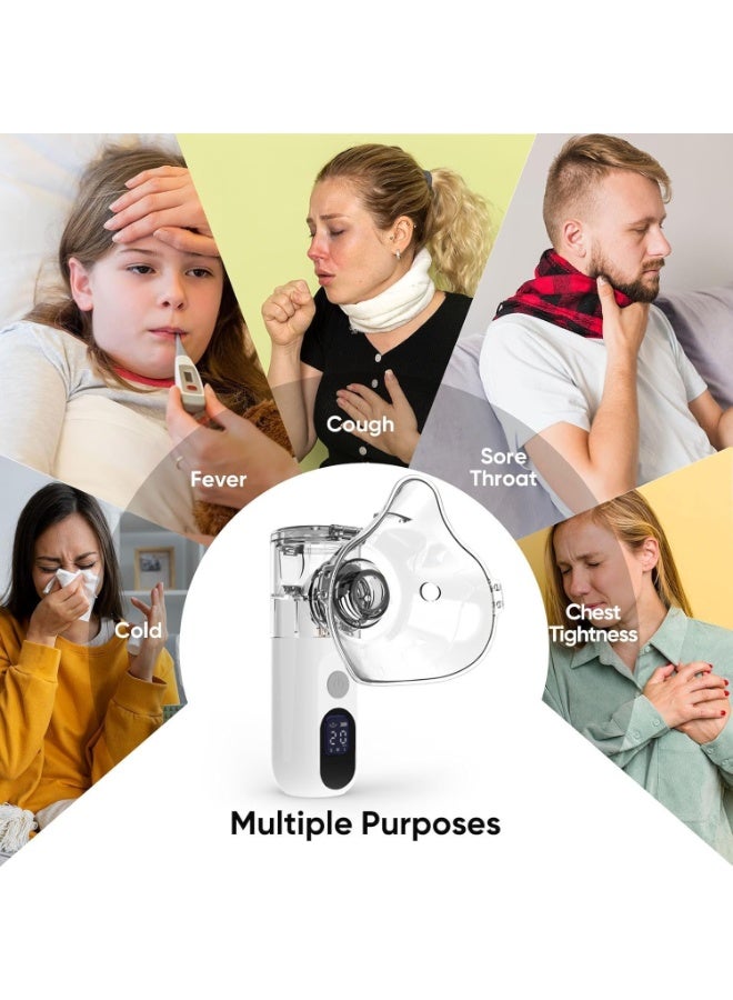 Portable Wireless Rechargeable Nebulizer – Handheld Inhaler for Adults & Kids with Silent Atomization, Type-C Charging & 3-Speed Adjustable LCD - Image 4