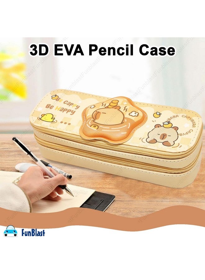 فنبلاست حقائب فن بلاست الكرتونية للبنات - حقيبة متعددة الاستخدامات بسحاب لأطفال المدارس، وصندوق منظم للأدوات المكتبية، وحافظة أقلام أنيقة لطلاب المدارس والجامعات (CA-Pouch) - Image 4