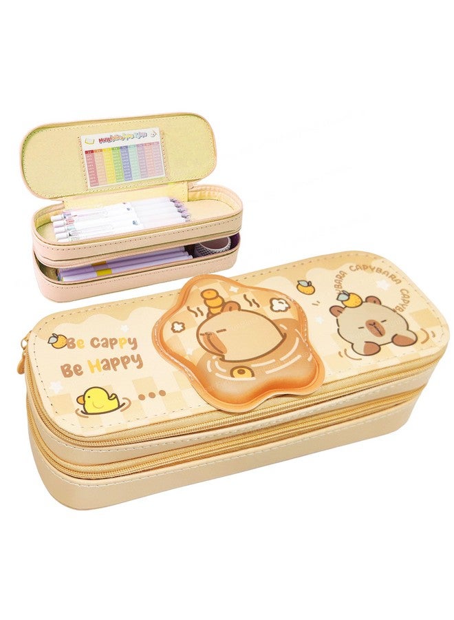 فنبلاست حقائب فن بلاست الكرتونية للبنات - حقيبة متعددة الاستخدامات بسحاب لأطفال المدارس، وصندوق منظم للأدوات المكتبية، وحافظة أقلام أنيقة لطلاب المدارس والجامعات (CA-Pouch) - Image 1