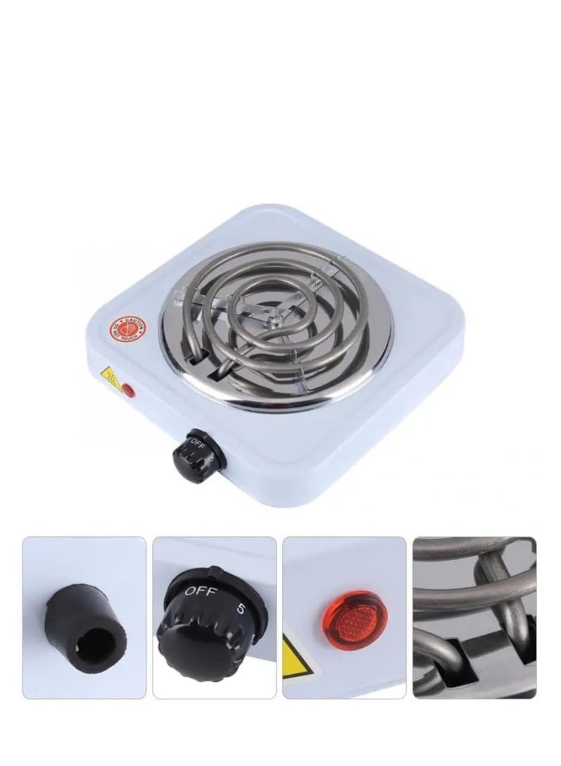 Home Master HM-100 Single Burner Electric Spiral Hot Plate, 5 Heat Levels, Suitable for Cooking and Heating - Image 4