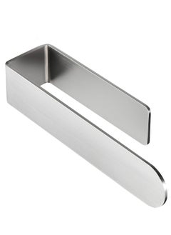 Hand Towel Holder, Stainless Steel Hand Towel Holder, Adhesive and Wall Mounted Hand Towel Holder for Bathroom, Kitchen (Silver）