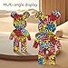 DAHONPA Maze Pattern Bear Micro Building Blocks Set 7250 Pieces Bear Bricks Set Creative Home Office Decor Gift for Adults and Kids - Image 4