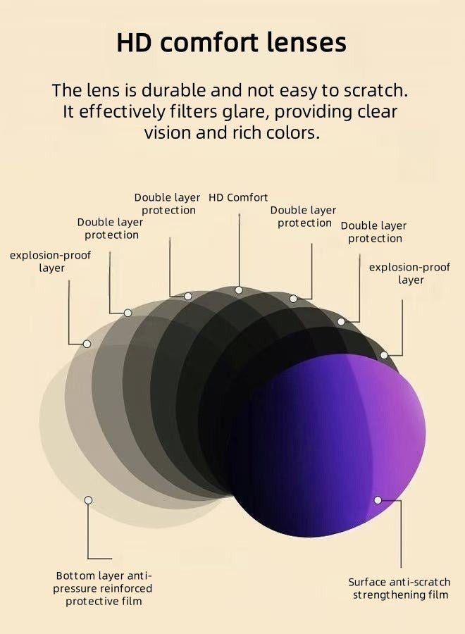 Foldable Polarized Sunglasses Clip - UV Protection | Pure Black - Image 5