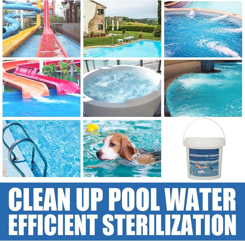 كلاراكو أقراص الكلور مقاس بوصة واحدة لحمامات السباحة، وأقراص الكلور لحمامات السباحة الصغيرة وحوض الاستحمام الساخن، وأقراص الكلور لحمامات السباحة فوق الأرض والنوافير (رطل واحد) - Image 5