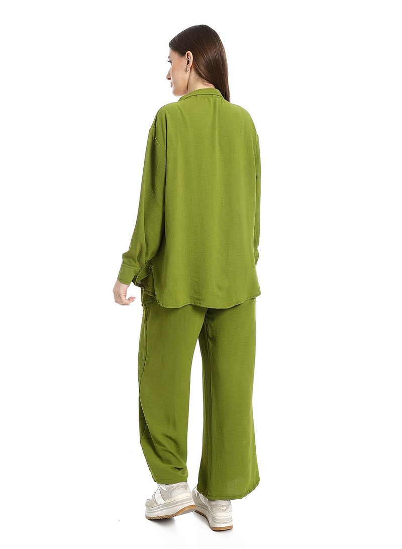 Caesar Women's two-piece open-front button-up suit  - Image 4