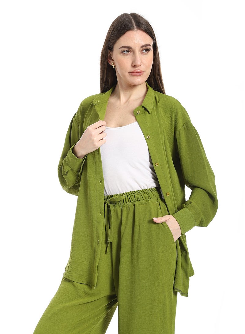Caesar Women's two-piece open-front button-up suit  - Image 5
