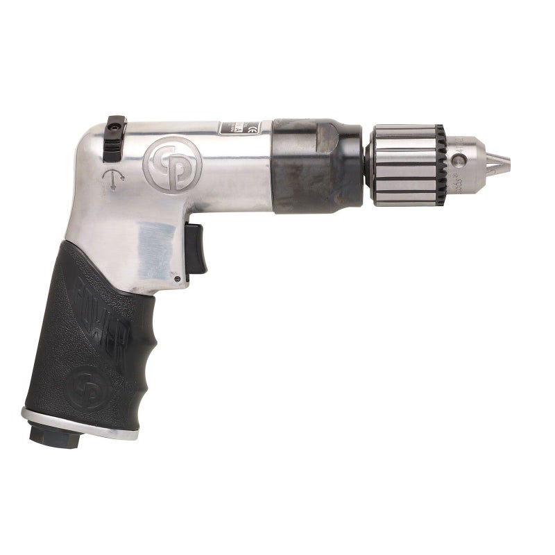 Chicago Pneumatic CP789R-26 - Air Power Drill, 3/8 Inch (10mm), Reversible, Keyed Chuck, Aluminum Housing, Pistol Handle, 0.43 HP / 320 W, Stall Torque 3.1 ft. lbf / 4.2 NM, 2600 RPM, Home Improvement - Image 5