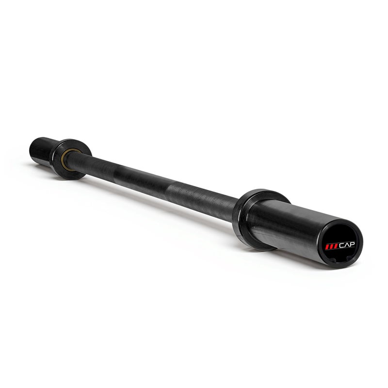 CAP Barbell كاب باربل 2" أولمبي صلب 5 قدم بار، برونز بوشينجز، أسود - Image 1