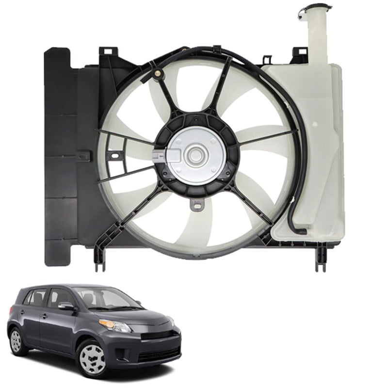 SEBLAFF Radiator Condenser Cooling Fan Assembly Replacement for 0719 Yaris 0814 Scion xD TO3115145 621620 163630D110