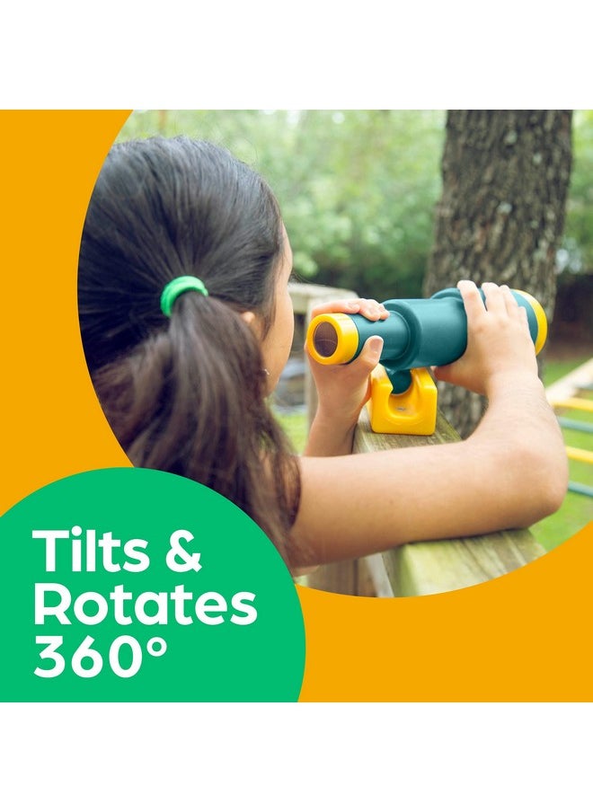 Jungle Gym Kingdom - Playground Accessories - Pirate Ship Telescope For Kids - Plastic Attachment For Treehouse, Outdoor Playhouse, Playset, Backyard Swing Set (Green) - Image 1