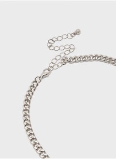 Ginger Statement Heart Novelty Pin Chain Necklace  - Image 5